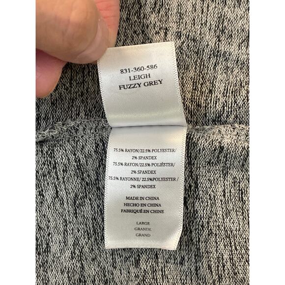 Rails Women’s Long Sleeve Laced V-Neck Top Color Grey Size L - Picture 5 of 8